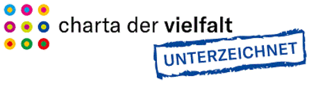 Das Bild zeigt das Logo der Charta der Vielfalt.